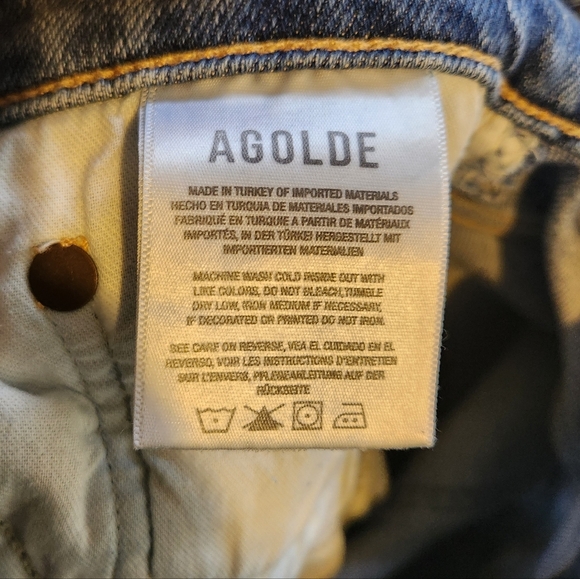 AGOLDE Pinch Waist Skinny Jeans Stretch Ultra High Rise Size 27 - Picture 6 of 10